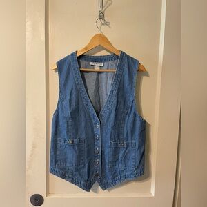 Vintage 100% Cotton Denim Vest